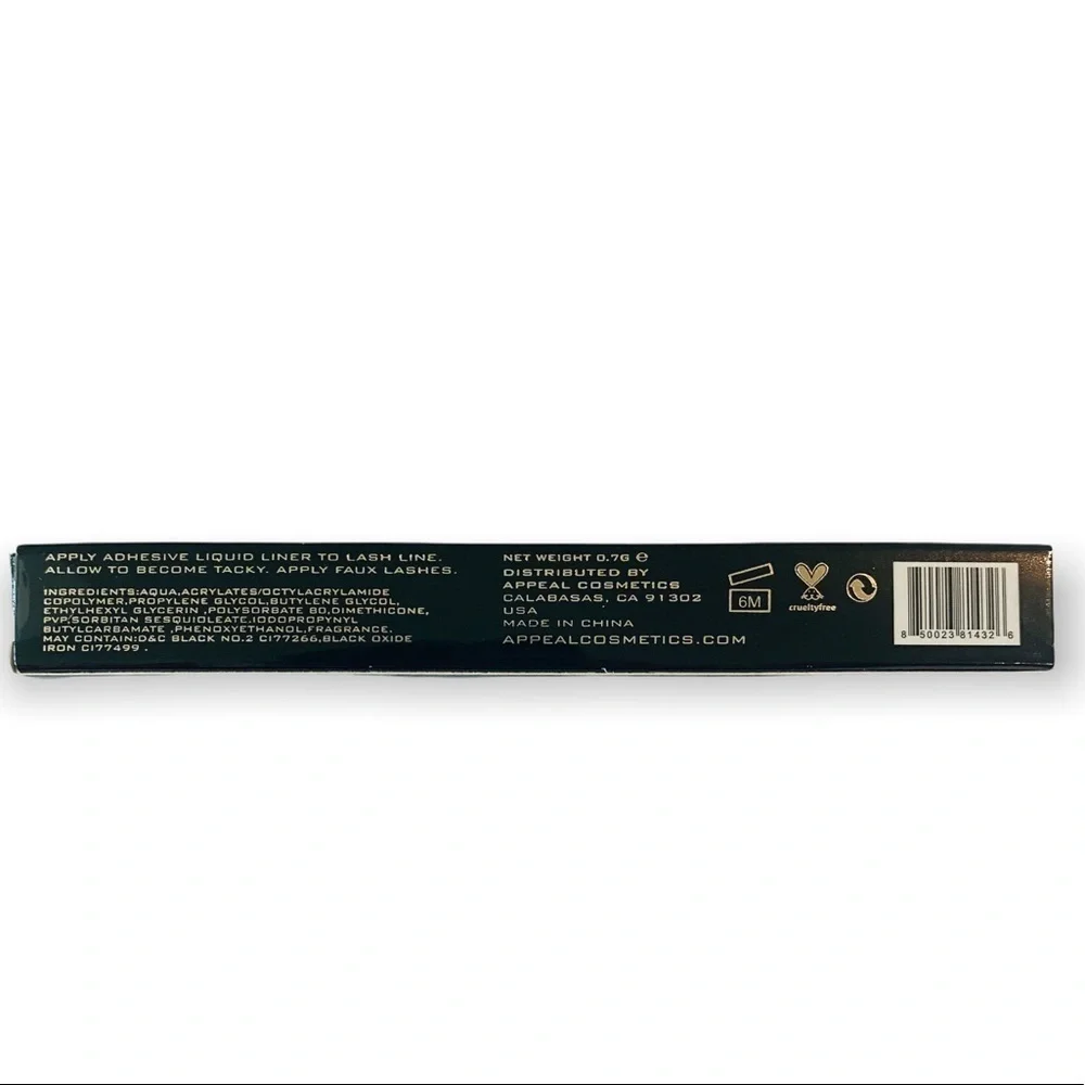 APPEAL COSMETICS Adhesive Liquid Liner Jet Black NEW